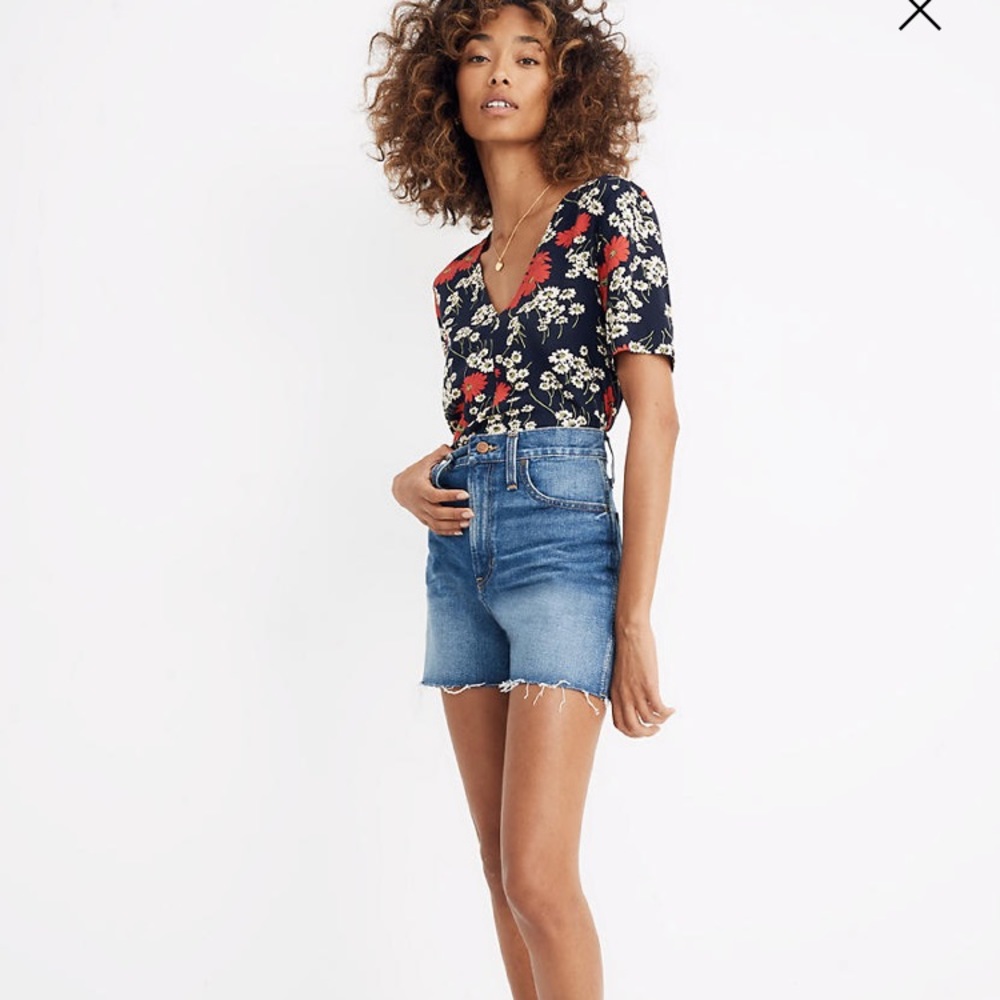 Madewell Perfect Vintage Shorts Ullman Wash Sz 29
